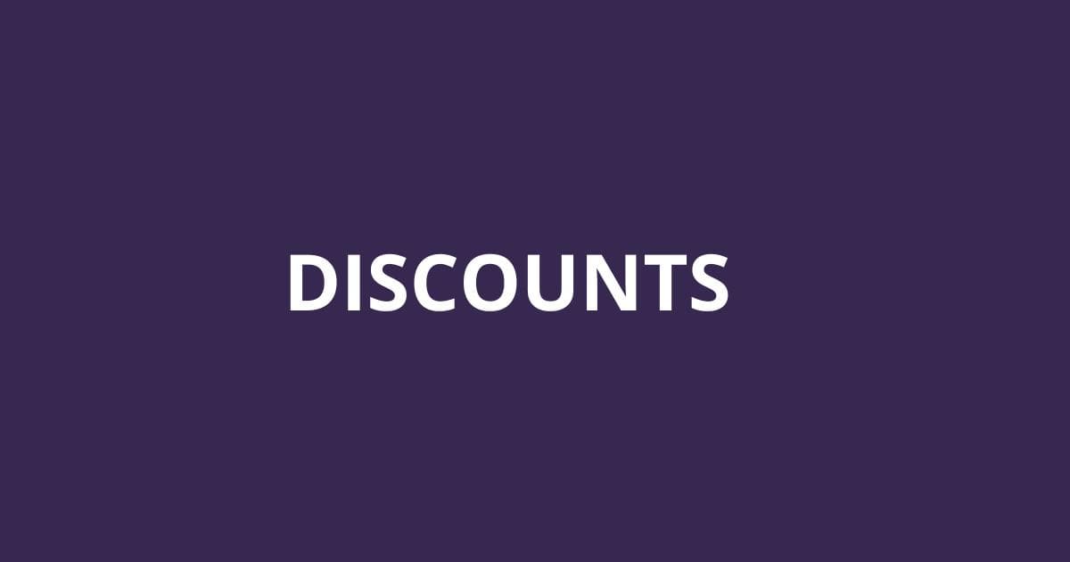 New Year's discounts