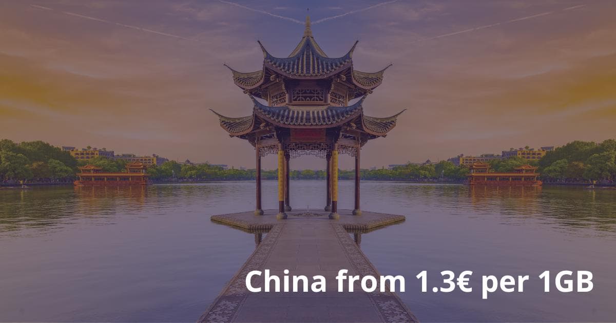 В Китай без визы с интернетом от 130 руб за 1Гб